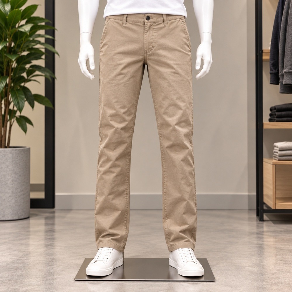 Theory Chinos Mens 38 Brown Flat Front Straight Leg Trousers Casual Pants